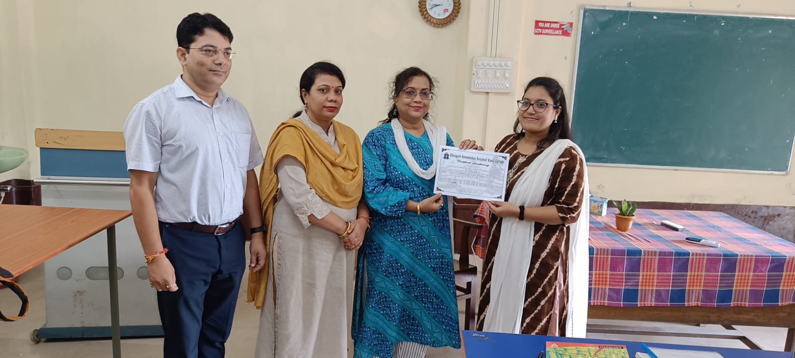 A lecture on "Anthropology of Hazard and Disaster: Special Reference to the case of Majuli Island, Assam by Ms.Punam Paul organised by Dept.of Anthropology,DHSK College