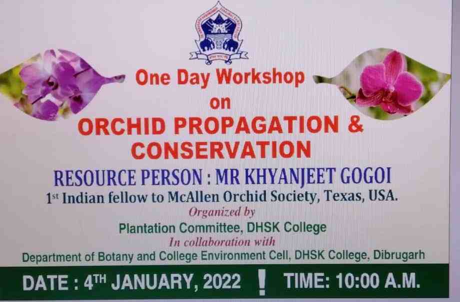 One Day Workshop on ORCHID PROPAGATION AND CONSERVATION